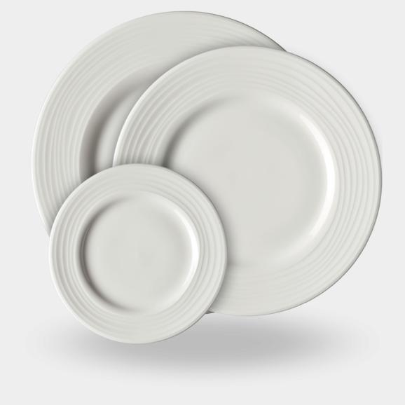 Rosenthal Jade Linea porcelain  - from pasta to bread