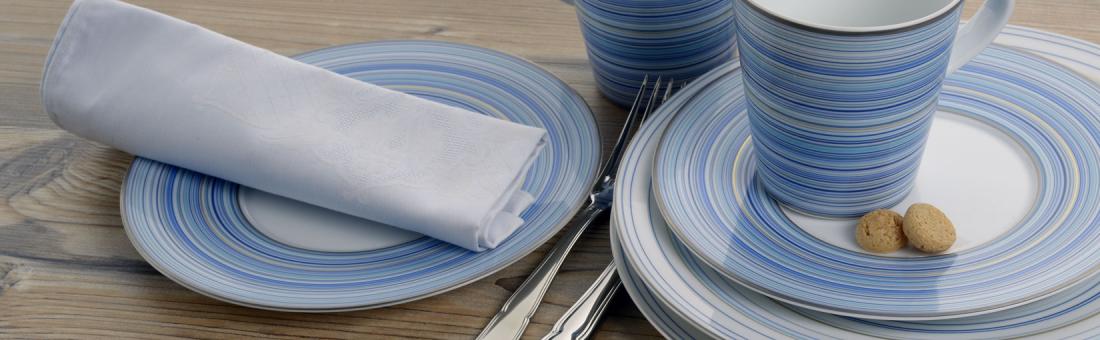 Raynaud Attraction Turquoise dinnerware