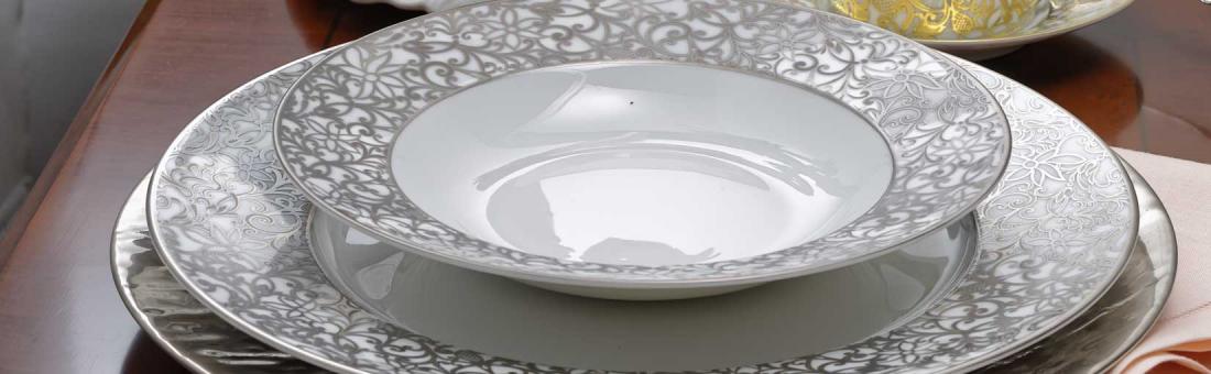 Raynaud Salamanque Platine Blanc dinnerware