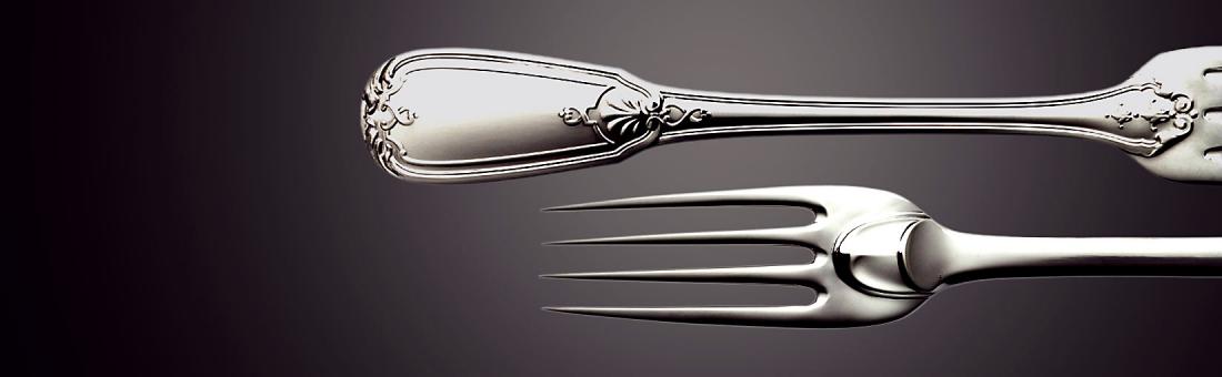Puiforcat cutlery in sterling silver  930 and silver plated