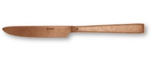  Flat  Copper vintage table knife monobloc 