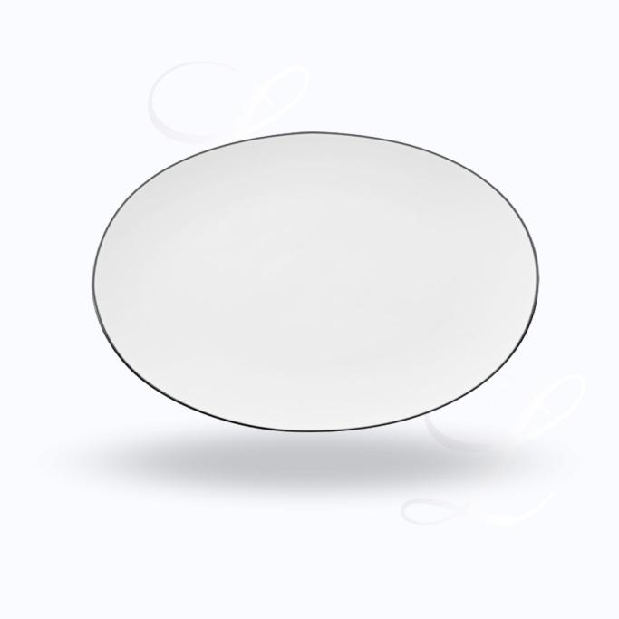 Rosenthal TAC Gropius Platin Frühstücksteller – 22 Cm, Porzellan Mit Platinrand, Spülmaschinengeeignet