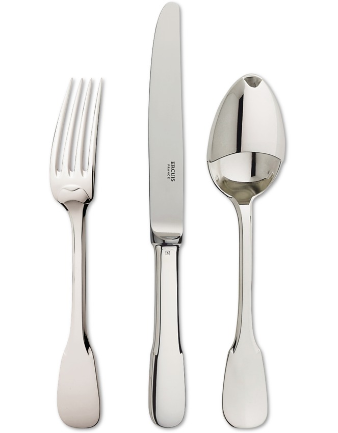 Ercuis Vieux Paris carving fork silver plated