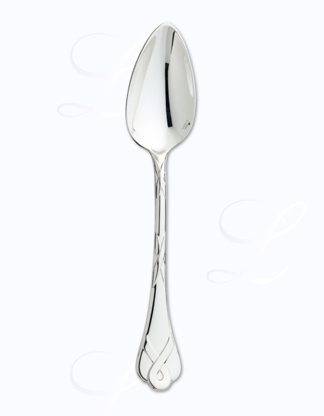 Ercuis Paris dessert spoon sterling w/ gold accents