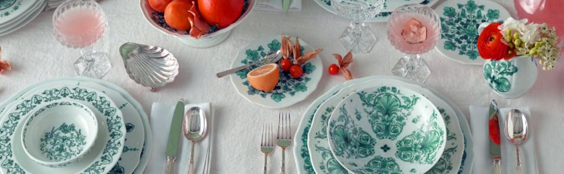 Richard Ginori Babele Verde dinnerware