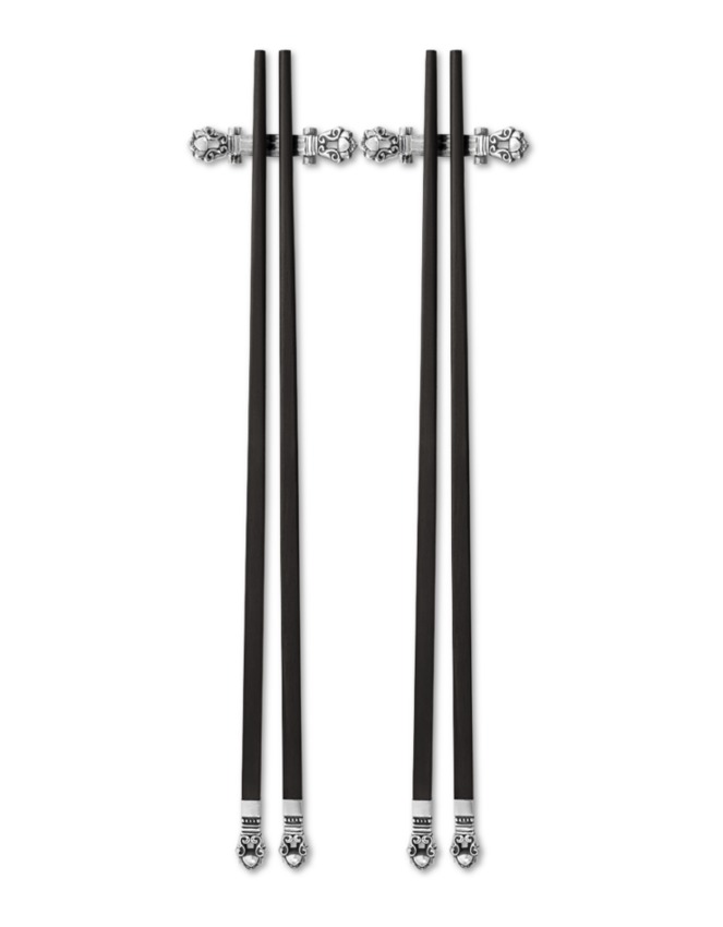 Georg Jensen Acorn  Paar Essstäbchen    Echtsilber