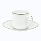 Christofle Albi Platine coffee cup w/ saucer 