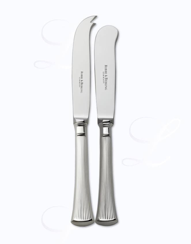 Robbe & Berking Avenue butter + cheese knives  hollow handle 
