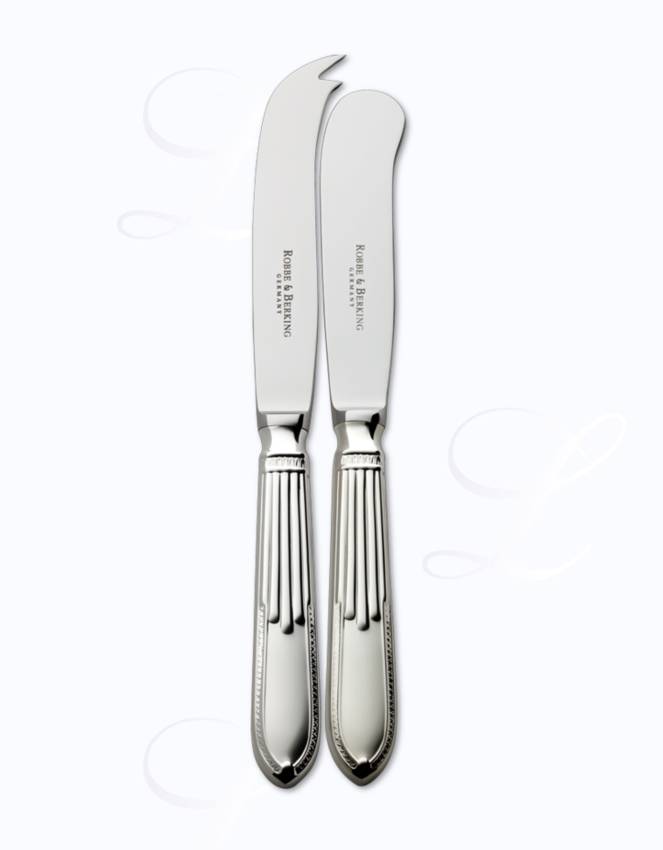 Robbe & Berking Belvedere butter + cheese knives  hollow handle 