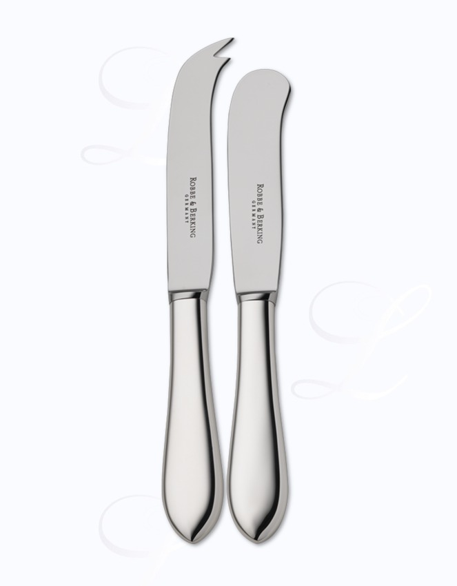Robbe & Berking Eclipse butter + cheese knives  hollow handle 
