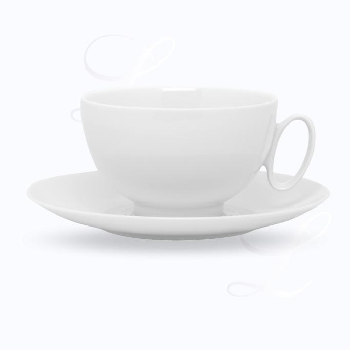Guy Degrenne Modulo Blanc breakfast cup w/ saucer 