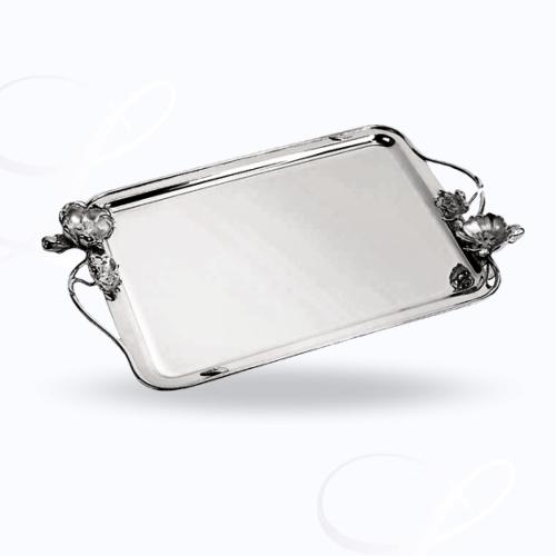Christofle Anemone - Belle Epoque  tray small with handles 