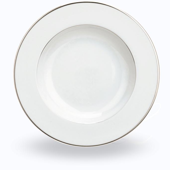 Christofle Albi Platine soup plate w/ rim 
