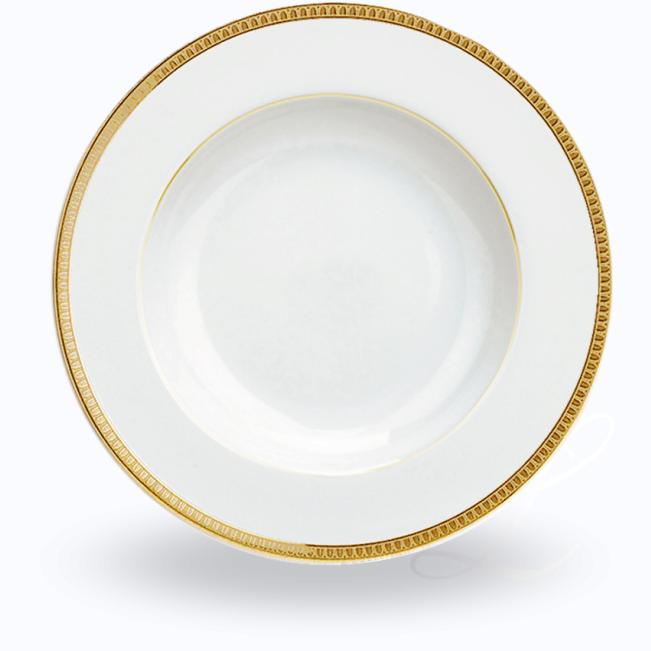 Christofle Malmaison Or soup plate w/ rim 