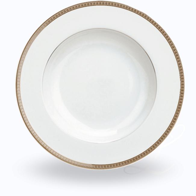 Christofle Malmaison Platine soup plate w/ rim 