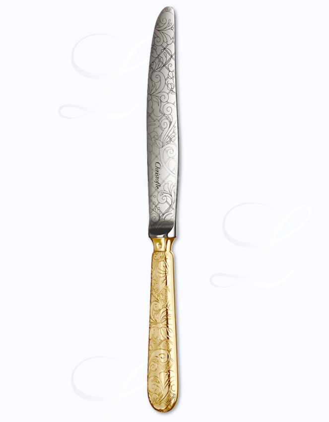 Christofle Jardin d'Eden table knife hollow handle 