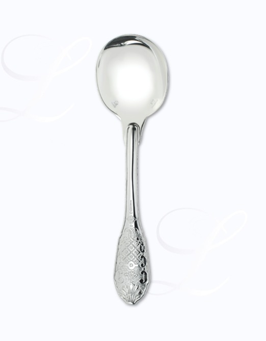 Christofle Royal Ciselé bouillon / cream spoon  