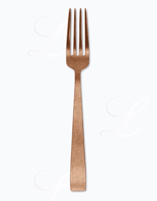 Sambonet Flat  Copper vintage table fork 