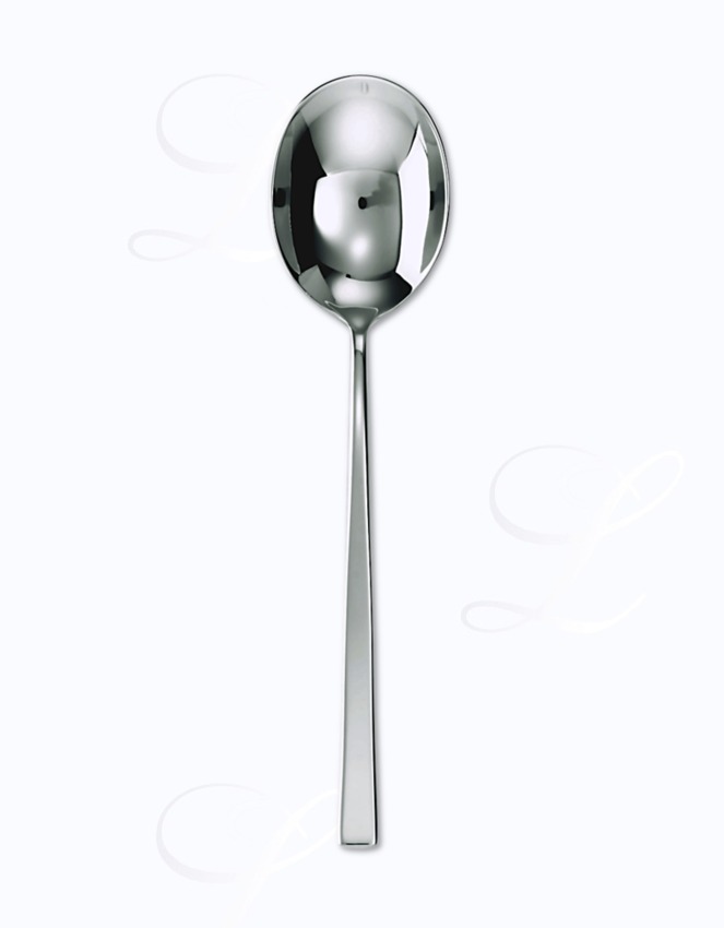 Sambonet Linea Q bouillon / cream spoon  