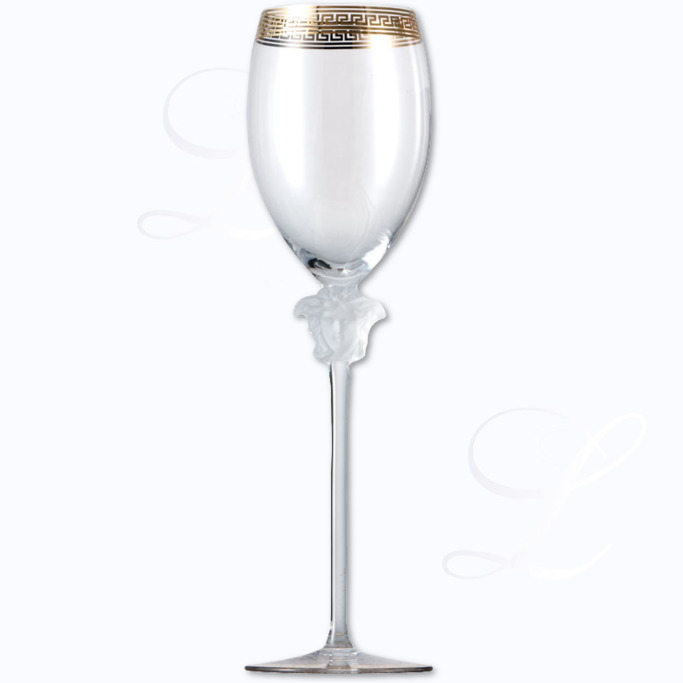 Versace Medusa d&#39;Or white wine glass 
