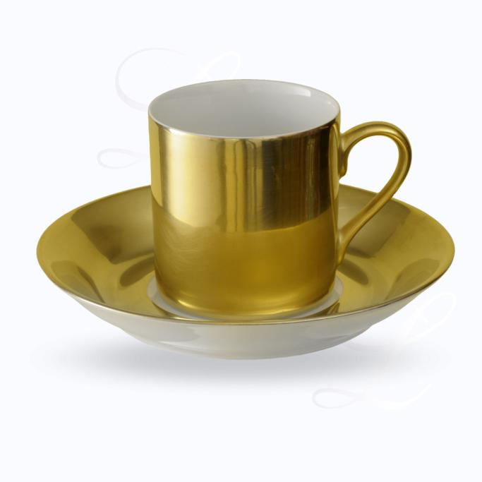 Reichenbach Colour Gold mocha cup w/ saucer 