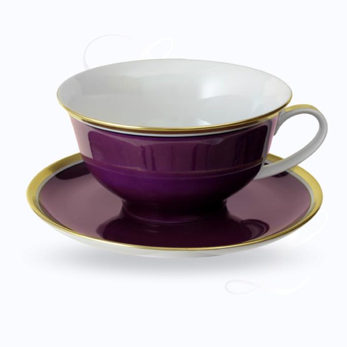 Reichenbach Colour III Bordeaux breakfast cup w/ saucer 