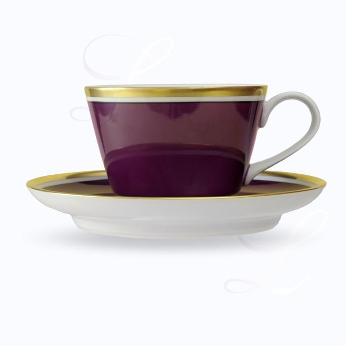 Reichenbach Colour III Bordeaux cappuccino cup w/ saucer 
