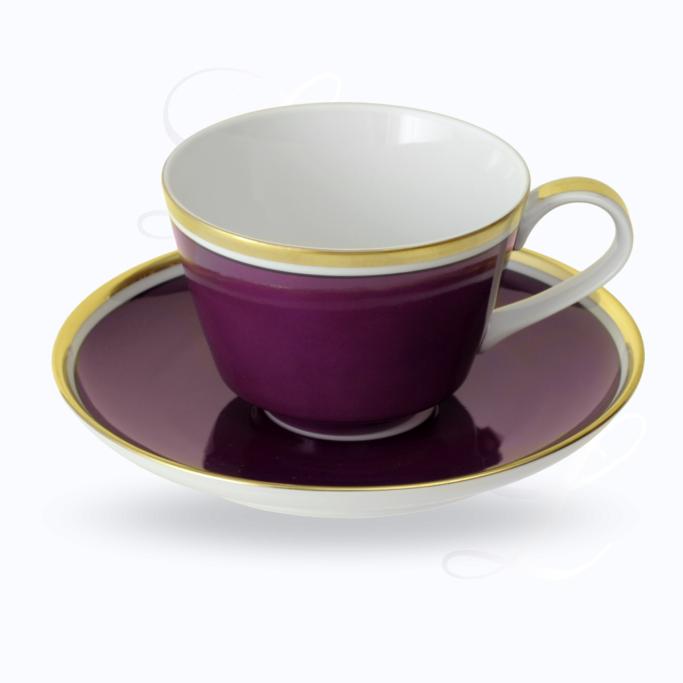 Reichenbach Colour III Bordeaux cappuccino cup w/ saucer 