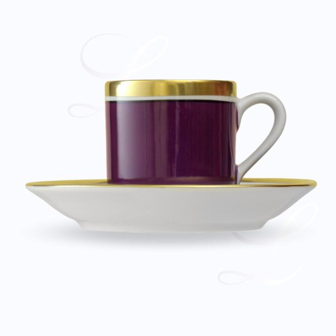 Reichenbach Colour III Bordeaux mocha cup w/ saucer 