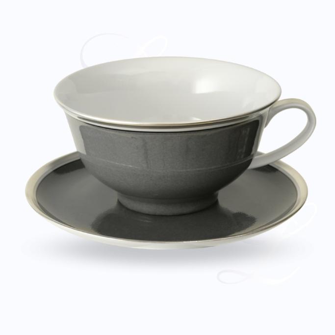 Reichenbach Colour IV Grau breakfast cup w/ saucer 