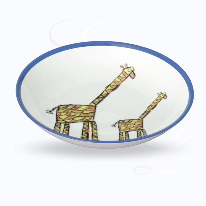 Reichenbach Porzellini Blau plate deep Giraffe