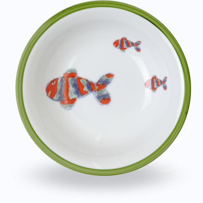 Reichenbach Porzellini Grün breakfast bowl Fisch