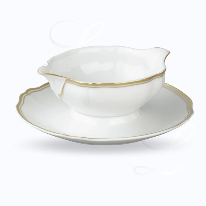 Raynaud Argent Polka Or gravy boat w/ saucer 