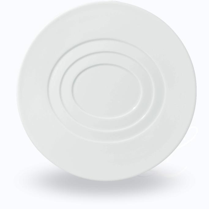 Raynaud Hommage dessert plate oval concentric circles