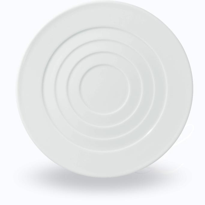 Raynaud Hommage dessert plate round concentric circles