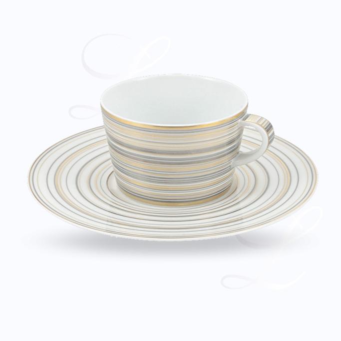Raynaud Attraction Or Et Platine teacup w/ saucer 