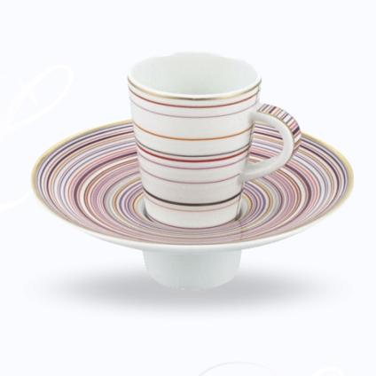 Raynaud Attraction Rose mocha cup w/ saucer 