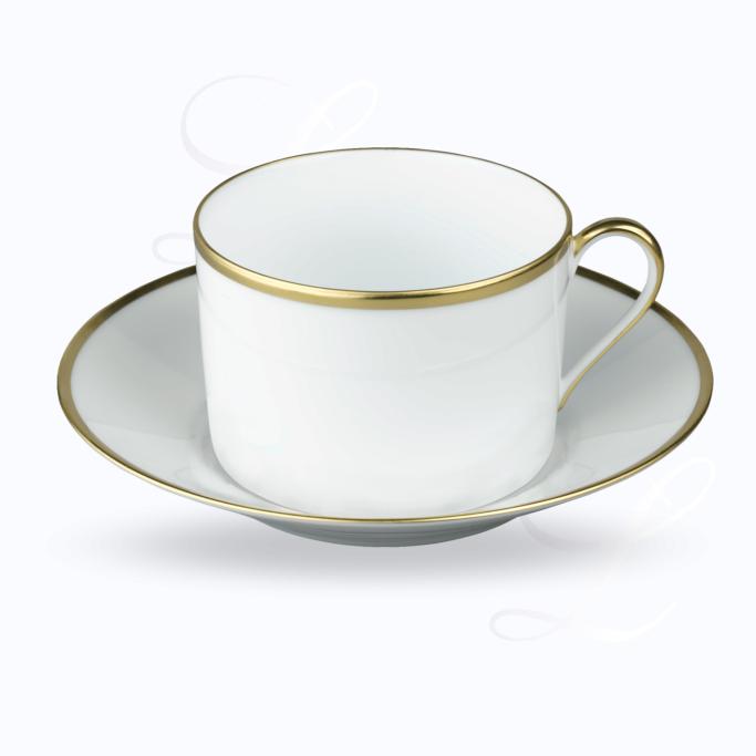 Raynaud Fontainebleau Or breakfast cup w/ saucer 