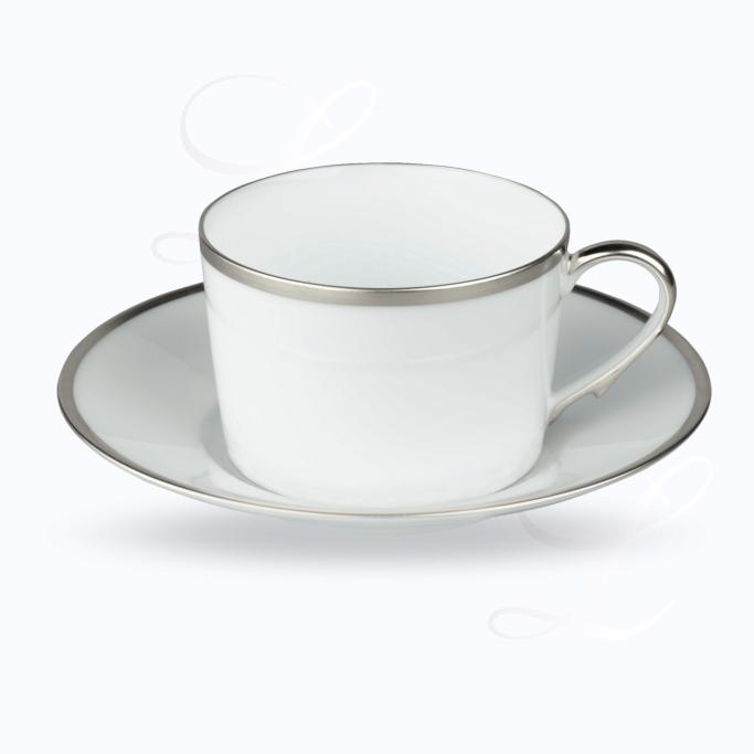Raynaud Fontainebleau Platine teacup w/ saucer large 