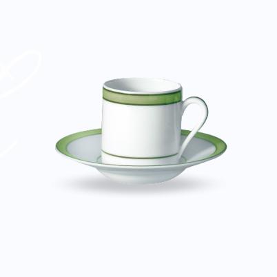 Raynaud Tropic Vert coffee cup w/ saucer 