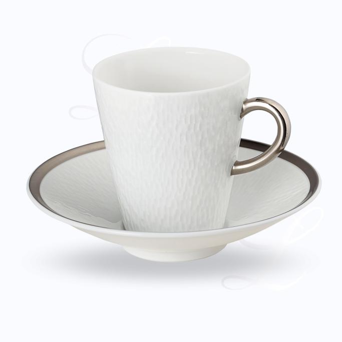 Raynaud Mineral Platine coffee cup w/ saucer 