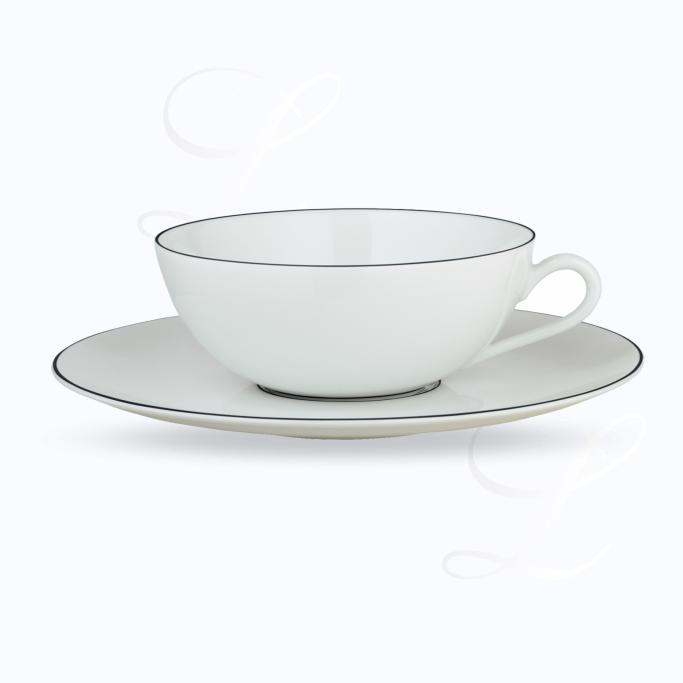 Raynaud Monceau Noir d&#39;encre teacup w/ saucer 