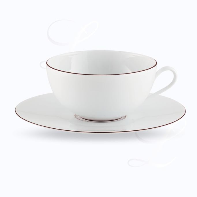 Raynaud Monceau Noir d&#39;encre breakfast cup w/ saucer 