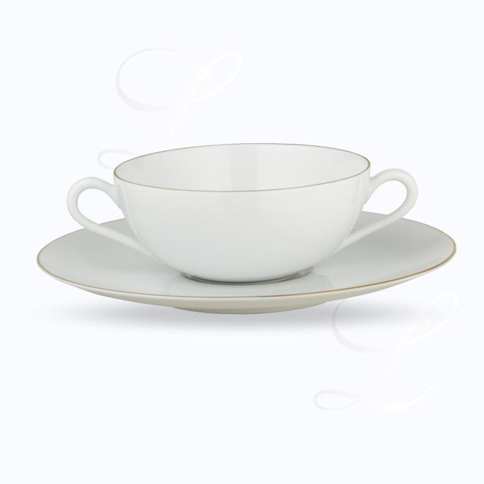 Raynaud Monceau Or soup bowl   w/ saucer 