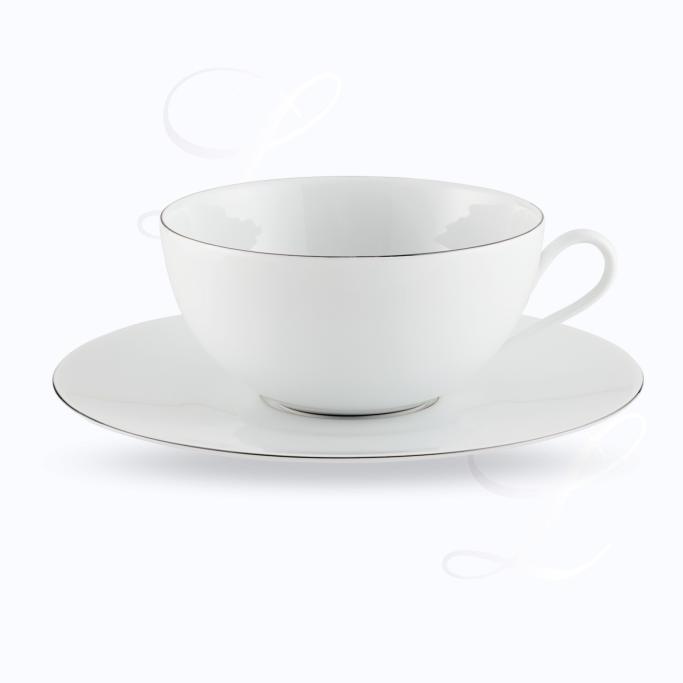 Raynaud Monceau Platine breakfast cup w/ saucer 