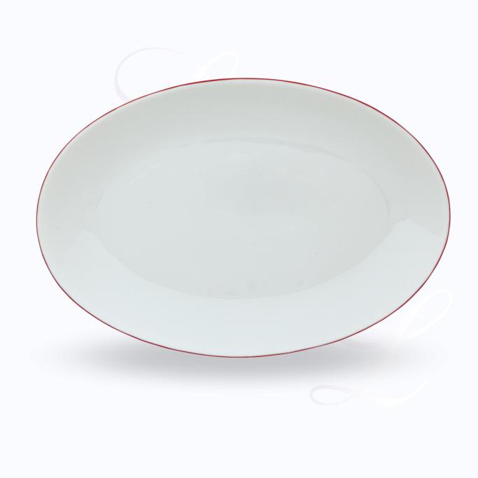 Raynaud Monceau Rouge Vermillon platter small oval 