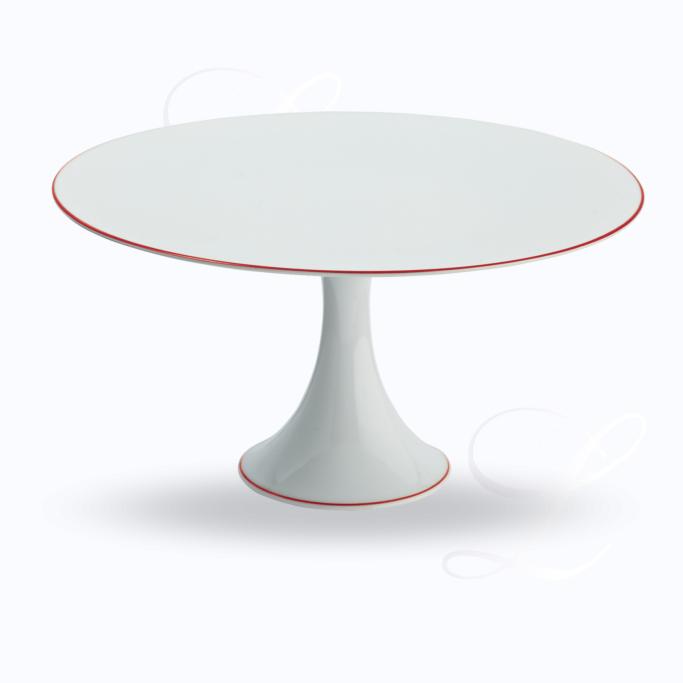 Raynaud Monceau Rouge Vermillon cake stand 