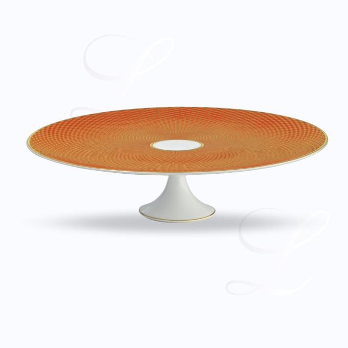 Raynaud Tresor cake platter orange