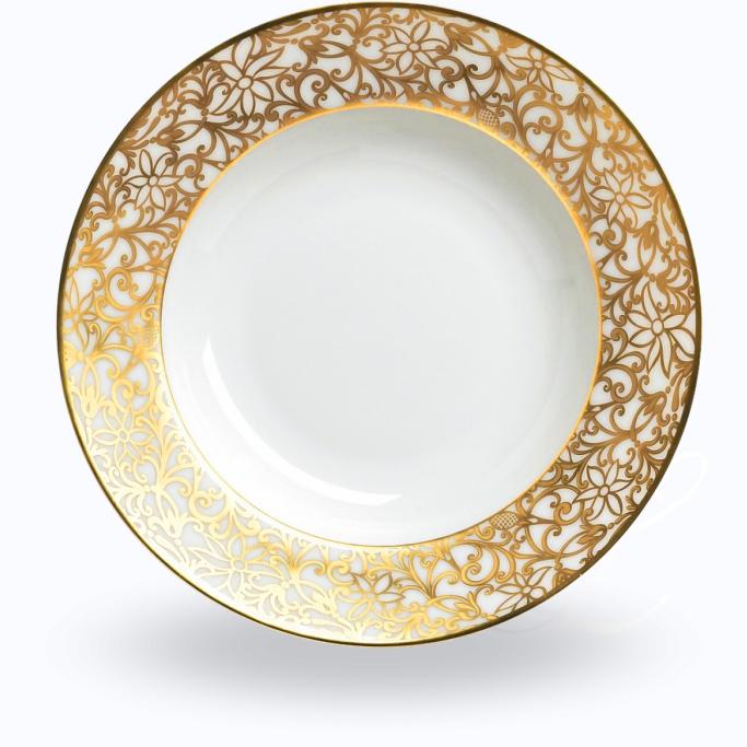 Raynaud Salamanque Or Blanc soup plate w/ rim 23 cm 
