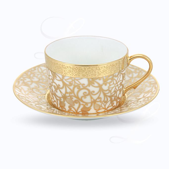 Raynaud Tolede Or Blanc teacup w/ saucer large 